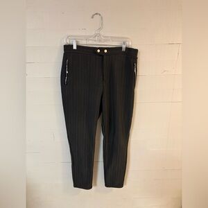Polished & Poised Petite XL Herringbone Stretch Pants Zip Pocket